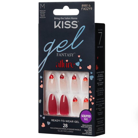 KISS Gel Fantasy Allure Valentine's Day Nails - We Mist - Picture 7 of 8